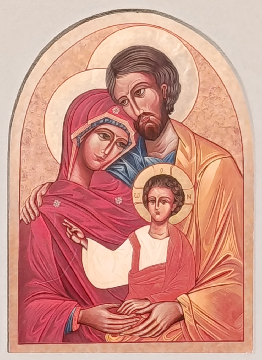 Hl. Familie - Lüftlmalerei in Südtirol